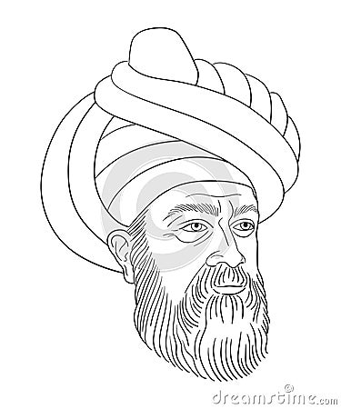 Koca Mimar Sinan Vector Illustration