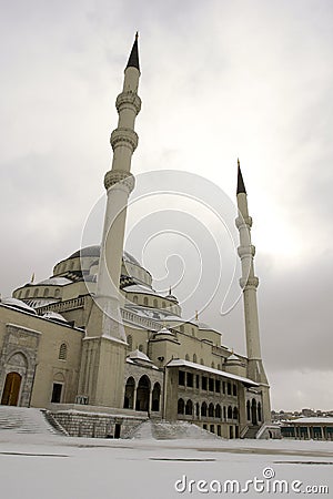 Kocatepe Mosque in Ankara Stock Photo