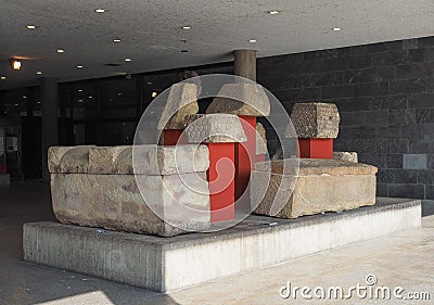 Roemisch Germanisches (Roman Germanic) museum in Koeln Editorial Stock Photo