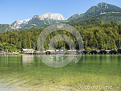 Koenigssee lake in germany bavaria Stock Photo