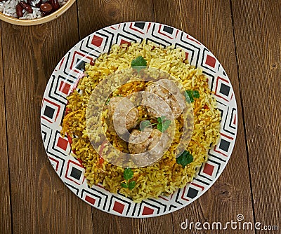 Kofta och - Meatball Pilaf Stock Photo