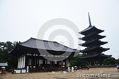 Kofukuji Temple in Nara, Japan Editorial Stock Photo