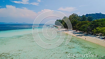 Koh Kradan tropical Island in the Andaman Sea Trang in Thailand Stock Photo