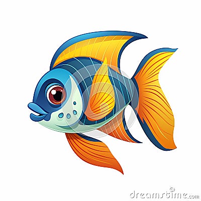 Koi vector art pretty freshwater fish bubble oranda panda tricolor white opal betta fish moscow blue guppy Stock Photo