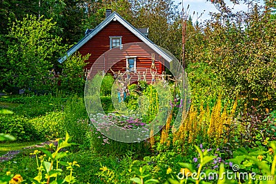 Koitsanlahti, Finland, July 26, 2022: Parikkala Sculpture Park i Editorial Stock Photo