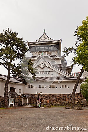 Kokura castle in Kitakyushu, Japan Stock Photo