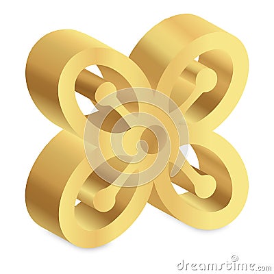 West African Adinkra symbol Bese Saka Vector Illustration