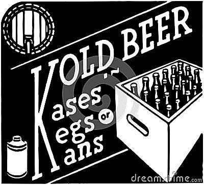 Kold Beer Vector Illustration