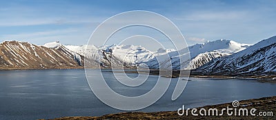 KolgrafarfjÃ¶rÃ°ur in SnÃ¦fellsnesi in Iceland. Stock Photo