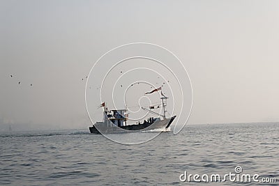 Koli Fishing Boat Editorial Stock Photo