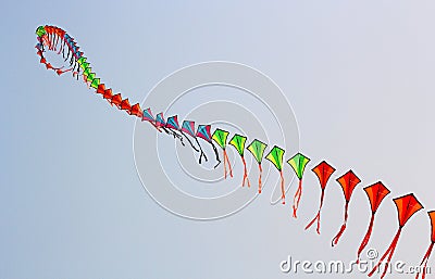 Designed kites of unique patterns and colours Editorial Stock Photo