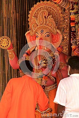 God Ganesha also known as Ganapati, Vinayaka, and Pillaiyar. Editorial Stock Photo