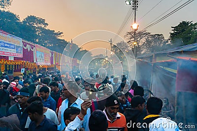 Gangasagar transit camp, Babughat, Kolkata, India Editorial Stock Photo