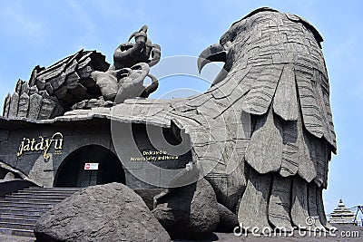 Jatayu sculpture dedicated to woman safety and honour Editorial Stock Photo