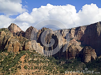 Kolob Canyons District of Zion NP, Utah Stock Photo