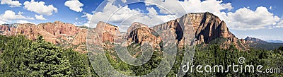 Kolob Canyons Panorama Stock Photo