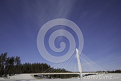 Kolomoen Bridge, Norway Stock Photo