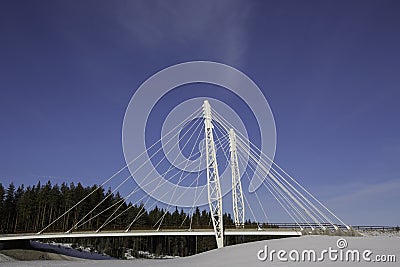 Kolomoen Bridge, Norway Stock Photo