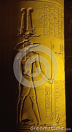 Kom Ombo by night Stock Photo