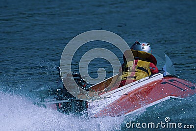 SPEEDBOAT RACE KOMARNO 2020 Editorial Stock Photo