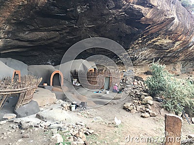 The Kome Cave Dwellings The Kome Caves Stock Photo