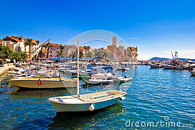 Komiza on Vis island turquoise waterfront Stock Photo