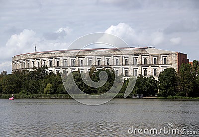 Kongresshalle (Congress Hall) at the former Nazi party rally grounds in Nuremberg, Germany Editorial Stock Photo