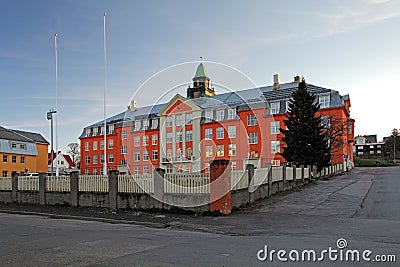 Kongsbakken upper secondary school in Tromso Editorial Stock Photo