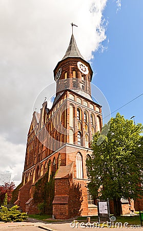 Konigsberg Cathedral (1333) in Kaliningrad, Russia Stock Photo