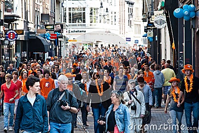 Koninginnedag 2011 Editorial Stock Photo