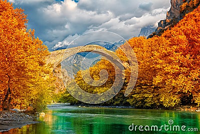 Konitsa bridge Stock Photo