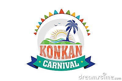 With Colorful Party Elements Saying Come to Carnival. Travel destination. Indian Rhythm, Dance and Music. Vector Illustration