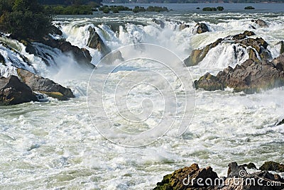 Konpapeng Waterfall Stock Photo