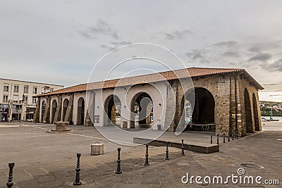 KOPER, SLOVENIA - MAY 15, 2019: Old salt warehouse Taverna in Koper, Sloven Editorial Stock Photo