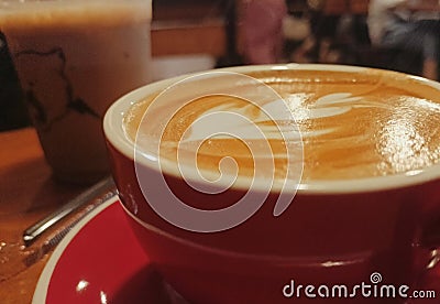 Kopi, latte art, kafe, minuman & x28;coffee, latte art, cafe, drinks& x29; Stock Photo