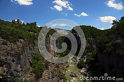 Koprulu Canyon in Antalya Stock Photo