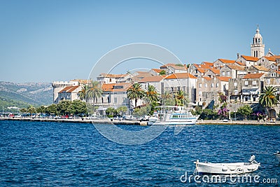 The Korcula town on Korcula island, Croatia Editorial Stock Photo