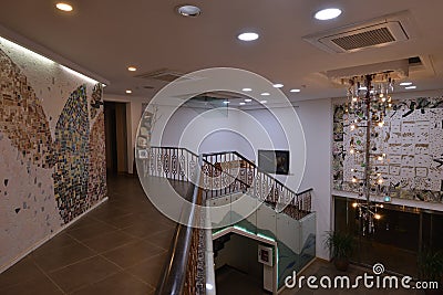 Korea Hotel lobby stairs hallway Editorial Stock Photo