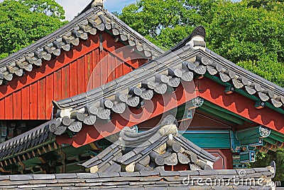 Korea Jeonju Gyeonggijeon Shrine Stock Photo