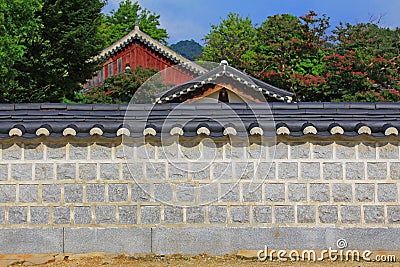 Korea Jeonju Gyeonggijeon Shrine Stock Photo