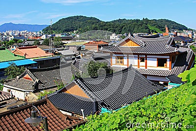 Korea Jeonju Hanok Village Editorial Stock Photo