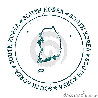 Korea, Republic of vector map. Vector Illustration