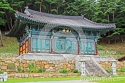 Korea Tranditional Buddhist Temple Stock Photo