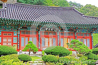 Korea Tranditional Buddhist Temple Stock Photo