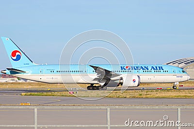 Korean Air Boeing Dreamliner Editorial Stock Photo