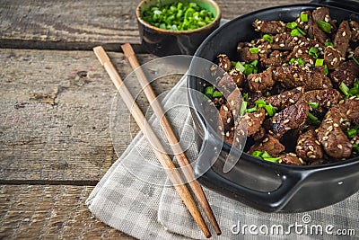 Korean BBQ beef Beef Bulgogi Stock Photo