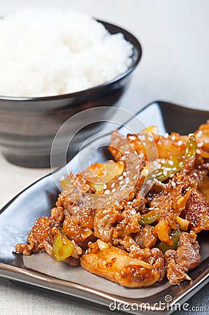 Korean beef barbeque Stock Photo