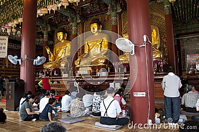 Korean buddhist temple Editorial Stock Photo