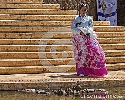 Korean Festival break Editorial Stock Photo