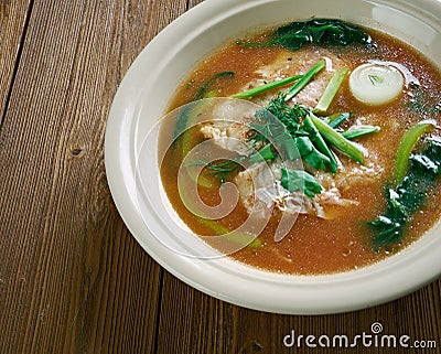 Korean fish soup Stock Photo